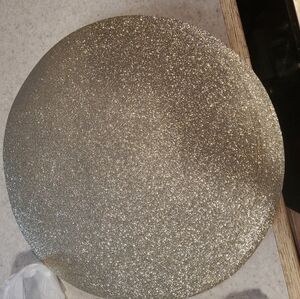 15 Gold Glitter Place Matts